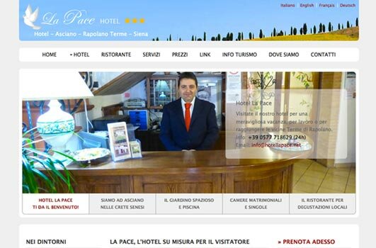 Hotel la Pace sito web